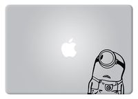 Minion Looking At Apple Despicable Me Disney Apple Despicable Me Macbook Decal Vinyl Sticker Apple Mac Air Pro Retina Laptop sticker