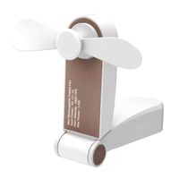 Ronessy Travel Fan Hand Fan Personal Fan Mini Handheld Fan Battery Operated Rechargeable Portable Hiking Fan Brown