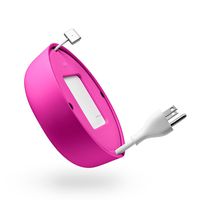 Quirky Powercurl V2 POP 45W Wire Organizer, Pink (PPRCP-45PK)