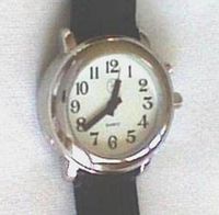 Ladies Talking Wrist Watch Silver Tone for The Blind and Low Vision