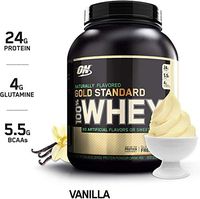 Optimum Nutrition Gold Standard 100% Whey Protein Powder, Naturally Flavored Vanilla, 4.8 Pound