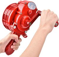 Bamfive Portable Hand Crank Alarm Plastic Shell Manual Operated Air Raid Alarm