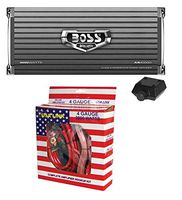 Boss AR4000D 4000W Mono D Car Audio Amplifier w/Remote + 4 Gauge Amp Install Kit
