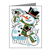 Note Cards (10 Pack) Christmas Frosty Snowmen Are Cool