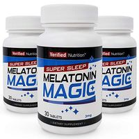 Hospital Grade Melatonin. Super Pure. Super Strong. Super Effective 3 mg - 3 Month Supply