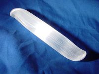 Selenite Stone Healing Wand Metaphysical Lapidary Wicca Pagan