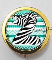 BlackKey Letter Z 3-Compartment Decorative Pocket Gift Box Case Organizer for Pill, Color 2 -1458