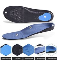 DH EVA Plantar Orthotic Arch Support U Shape Heel Insoles for Unisex Shoes Insoles Size M