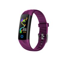 BINSSAW 2019 Smart Sport Watch Pedometer Heart Rate Monitor Blood Oxygen Fitness Tracker Smart Wristband Sport Watch Swim Waterproof (Purple)