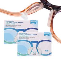 SMARTTOP 10PAIRS Air Chamber Anti-Slip Eyeglasses Nose Pads-One Hole in Both Side Design to Help The Eyeglass Nose Pads More Soft and Comfortable-for Full Frame Sunglasses Reading Spectacles