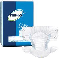 Tena Ultra Soft Adult Brief, Diaper Style, Large (48-59 Waist), Full Case of 80 by TENA