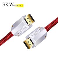 SKW HDMI 2.1 Cable,8K 48Gbps 120Hz High Speed HDMI to HDMI Braided Cord Cable for TV -2M/6ft