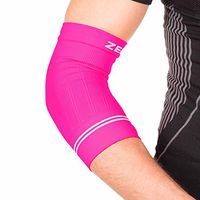 Zensah Compression Tennis Elbow Sleeve for Elbow Tendonitis, Tennis Elbow, Golfer's Elbow - Elbow Support, Elbow Brace,Medium,Neon Pink