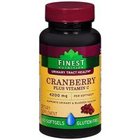 Finest Nutrition Cranberry Plus Vitamin C, 4200 mg, 100 Softgels
