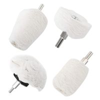 WTSCLS Polishing Wheel for Drill 4 Pack, Buffing Pads Wheel Polisher Kit with 1/4" Hex Shafts for Dremel Tools