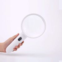 Handheld Magnifier Hand-held Magnifier lamp 20 Times 30 Times The Old Man Reading a Portable high-Power high-Definition Magnifying Glass Multipurpose Personal Magnifier