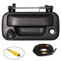 RED WOLF Tailgate Handle with Rear View Backup Camera for 2004-2014 Ford F-150 F150 / 2008-2016 F-250 F-350 Replacement Reverse Parking Camera Removable Guideline Pickup Trucks Clear View