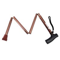 NKDK Crutches Older Foldable Portable Non-Slip Aluminum Walker Telescopic Crutch Stick -10 Crutch