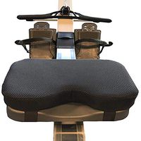 Rowing Machine Seat Cushion - That Perfectly Fits Concept with Thicker Memory Foam, Washable Cover, and Straps- Also Works Great with Exercise Recumbent Stationary Bike