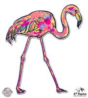 GT Graphics Flamingo - 5" Vinyl Sticker - for Car Laptop I-Pad - Waterproof Decal