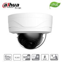 Dahua IPC-HDBW4631E-ASE 6MP WDR IR mini Dome Network Camera, Smart H.265+ 2.8mm Lens IP67 IK10 98' IR ePoE IVS Micro-SD Slot (OEM No Logo, Local Support)