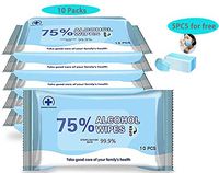 Disinfectant Wipes,75% Alcohol Wet Wipes for Family (10 Packs,100 Wipes),7.1"*5.5" Arrvied 12-28 Days
