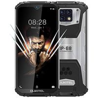 Rugged Phone(2020) WP6, IP68 Outdoor Mobile Phone Unlocked W/ 10000mAh Battery (18W Fast Charge), 48MP Quad Camera, Helio P70 6GB+128GB, 6.3 inch FHD+ Gorilla Glass, Dual SIM GPS WiFi (Black)