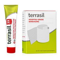 Terrasil® Wound Care Tube & Medical Grade Bandages - 3X Faster Healing Dr. Recommended 100% Guaranteed Infection Bed & Pressure sores Diabetic Wounds venous Foot & Leg ulcers cuts scrapes Burns
