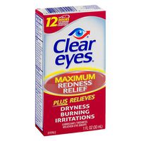 Clear Eyes Maximum Redness Relief Eye Drops 1 oz (pack of 3)
