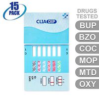 MiCare [15pk] - 6-Panel Urine Drug Test Card (BUP/BZO/COC/MOP/MTD/OXY) #MI-WDOA-865