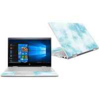 Mightyskins Skin Compatible With Hp Envy X360 Convertible 15" (2018) - Blue Marble | Protective, Durable, And Unique Vinyl Decal Wrap Cover | Easy To Apply, Remove, And Change Styles | Made In The Usa