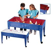 Constructive Playthings Sand and Water Table with Dry-Erase Top, Indoor and Outdoor Friendly