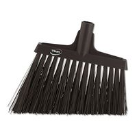 Vikan 12" Angle Broom- Extra Stiff, Black