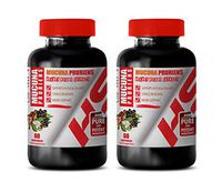 Mood and Energy Booster - Velvet Beans Extract - MUCUNA PRURIENS - Velvet Bean Seed Extract - 2 Bottles 120 Capsules