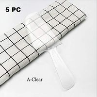 Wonderful Deluxe Disposable Plastic Tableware Premium Cake Knives Cutlery For Party & BBQ - 5 PC (A-Clear)