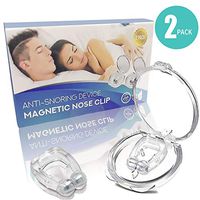 Clipple Snoring Solution Silicone Magnetic Anti Snore Transparent Silicone Stop Snoring Device Silicone Nose Clip Tools Professional Relieve Snore Mini Comfortable Sleep Sleeping Aid (2 Pack)