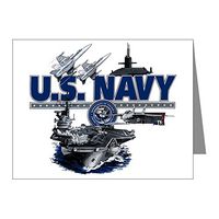 Note Card US Navy Aircraft Carrier Planes