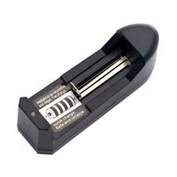 Multi Function Strong Light Flashlight Battery Charger Lithium Battery Mount Charger Portable Charger Single Groove Pedestal Charger 1PC US Version Flat Pins Plug