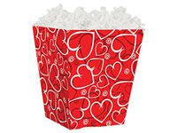 Pack Of 6, Sassy Hearts Sweet Treat Gift Box 4 x 4 x 4-1/2" For Christmas, Valentine'S Day, Birthday & Other Holidays