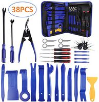 AUTDER 38 Pcs Body Repair Upholstery & Trim Tools Trim Removal Tool Kits Pry Kit Door Panel Tool Radio Repair Modification Pliers Fastener Remover with Storage Bag