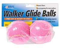 RMS Walker Glide Balls - A Set of 2 Balls with Precut Opening for Easy Installation, Fit Most Walkers (Pink)