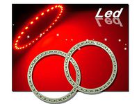 Pair of 90 MM RED 39SMD Car Led Angel Eyes Lights Halo Ring Headlights Bulb For Headlamp or Tail Lights
