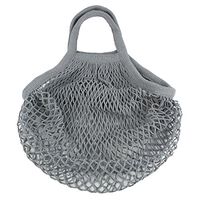 Andux Cotton Net Shopping Bag Reusable Bag SGD-01 (Small, Grey)