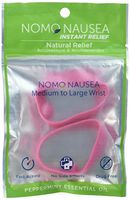 NoMo Nausea Instant Relief Large Pink Aromatherapy Anti-Nausea Bands with Acupressure