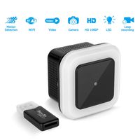 LIANTRAL Spy Hidden Camera, LED Light WiFi Wireless Camera Baby Monitor with Remote Viewing & Motion Detection & Video Recorder for Home & Office Security, 1080P HD Front View, Support iOS/Android,