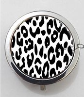 BlackKey Cheetah Print Leopard Print Pattern 3-Compartment Decorative Pocket Gift Box Case Organizer for Pill, Color 1 -793