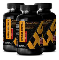 Weight Loss Vitamins and Supplements - Moringa OLEIFERA 4:1 Extract - Moringa Pills Women - 3 Bottle 180 Capsules
