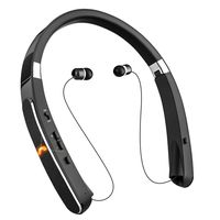 Wireless Headphones, Bluetooth Headphones, Titita Neckband in-Ear Bluetooth Headset Foldable Retractable Design 30 Hrs Playtime W/ CVC6.0 & Mic, Compatible with iPhone Xs Xr, Samsung Galaxy S9 Note9