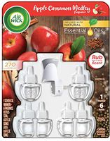 AirWick Apple Cinnamon Medley Limited Edition Scented Oil 1 Warmer + 6 Refills