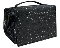 Capelli New York Large Travel Cosmetic Roll with Hanger Black Combo One Size